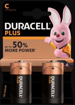DURACELL PLUS C Batterien/ 2 Stück pro Packung